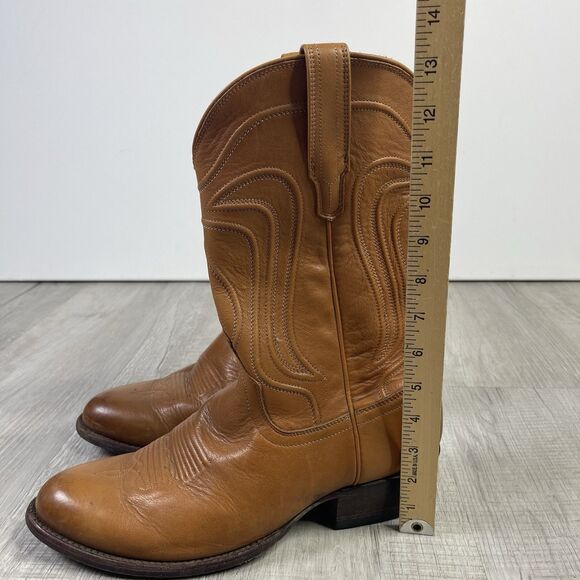 Tecovas The Cartwright 11.5 EE Wide Hazelnut Handmade Calf Cowhide Cowboy Boot K - Picture 10 of 11